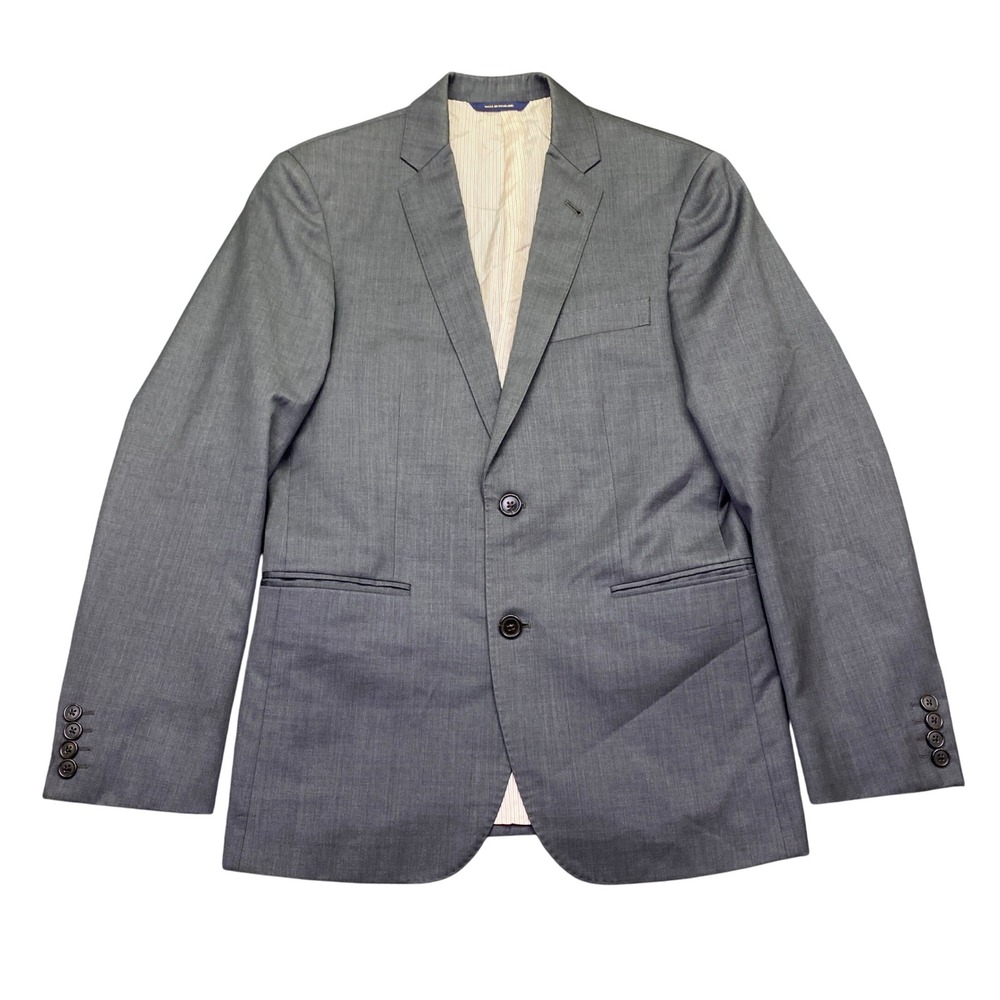 Brooks Brothers Marzotto Super 100s Wool Blazer Sport Coat Grey Mens 38R